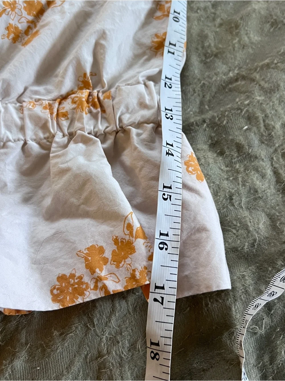 Ciao Lucia Floral Cottagecore Peplum Milkmaid Peasant Tank Top Size XS
